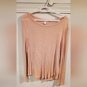 Light pink, long sweater